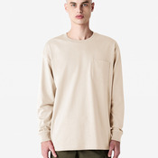 Gildan - Super Heavyweight Oversized Long Sleeve T-Shirt with Pocket